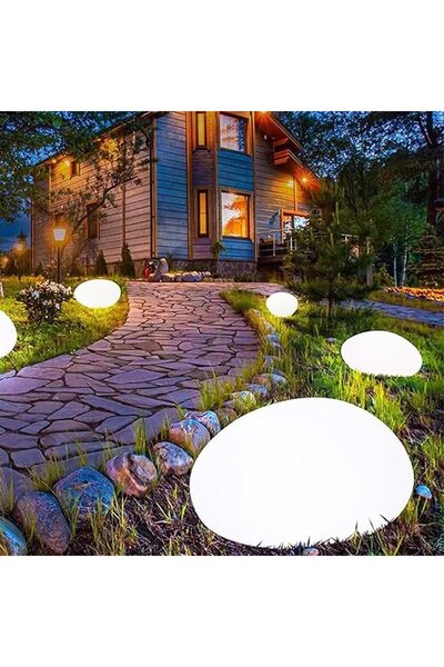 KASTWAVE أضواء شمسية للاستخدام الخارجي، 4 قطع من إضاءة LED الساطعة للمناظر ال...
