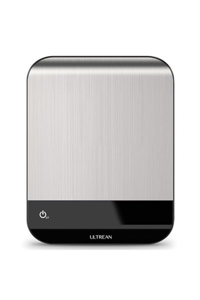 ULTREAN ميزان مطبخ رقمي، سعة 15 كجم/33 رطل مع شاشة LED، دقة عالية 1 جرام/0.1 ...