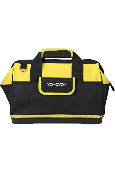 YONOVO Tool Bag with Hard Plastic Bottom - 16inch - Wide-Mouth Heavy Duty Too...