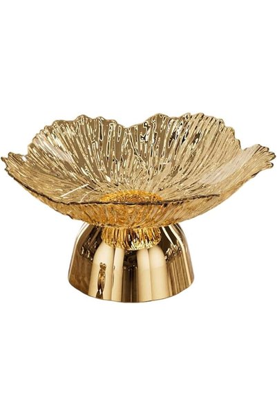 KASTWAVE Elegant Decorative Pedestal Bowl and Dessert Display Stand, Multi-Fu...