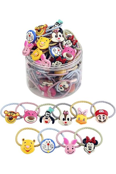 Shining Diva Fashion 20 pcs Combo Elastic Hair Bands Ties Accessories for Kid...