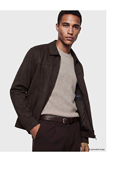LC Waikiki Lcw Vision Loose Fit Suede Look Men's Jacket