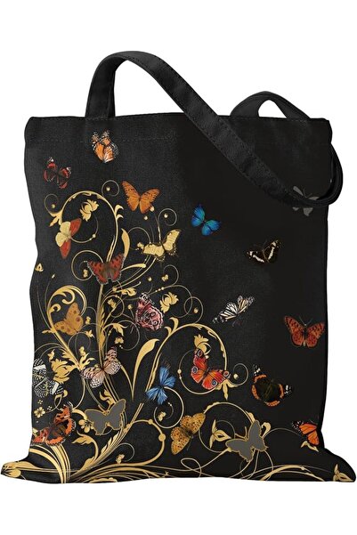 Miss Adola Aesthetic Canvas Tote Bag with Pattern for Women, Sturdy Cloth Cot...