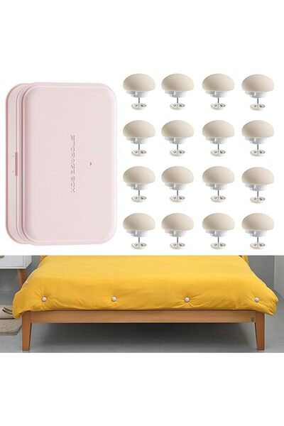 Yelajoy 16Pcs Duvet Comforter Clips Cover Pins, Duvet Pin Duvet Clips Anti-Sl...
