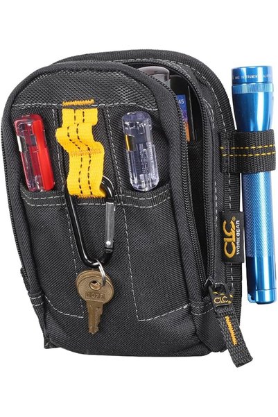 Custom Leathercraft حقيبة أدوات متعددة الأغراض CLC 1504، 9 جيوب، سوداء، صغيرة...