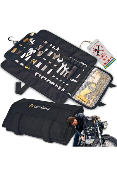 GENERAL Heavy duty motorcycle tool roll bag - Tools NOT included - Empty smal...