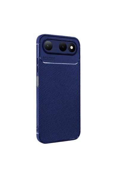 Generic Tecno Spark 50 5g Auto Focus Carbon Cover - Navy Blue