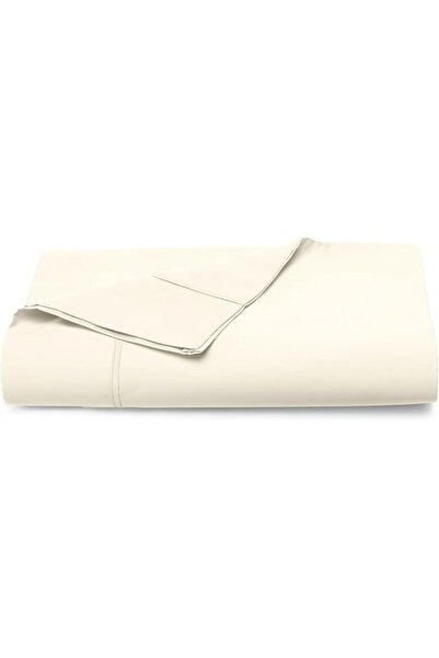 PIZUNA 100% Cotton Flat Bed Sheet Single 180x280 cm White 1 PC, 400 Thread Co...
