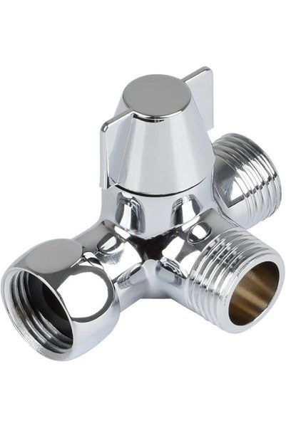 SYOSI 3-Way Shower Diverter Valve, G1/2" T-Adapter Valve Replacement Parts fo...