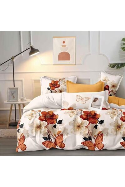 GOLDEN HOME طقم أغطية سرير مقاس كينج/مقاس فردي، غطاء لحاف، غطاء وسادة، 6 قطع،...