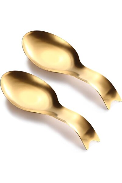 Generic 2 PCS Spoon Rest for Kitchen Counter, Stainless Steel Utensil Spoon R...