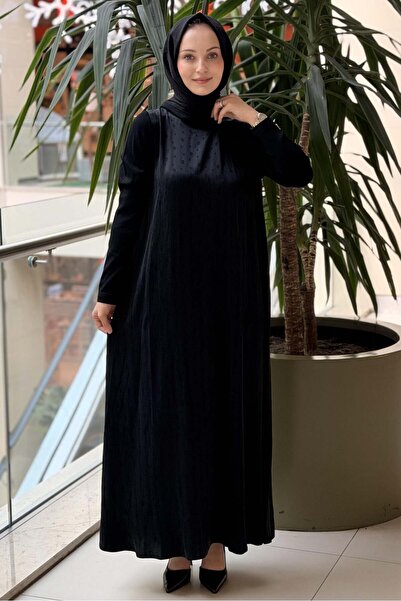 MISS DALIDA Missdalida Mercerized Combination Cupra Dress with Sleeves