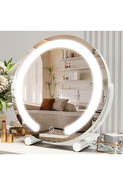 KASTWAVE مرآة تجميل مضاءة، مرآة مكياج LED مقاس 12 بوصة، مرآة تزيين مضاءة للطا...