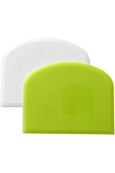 OriTi Plastic Dough Scraper Bowl Scraper Food-safe Dough Cutter Flexible Plas...