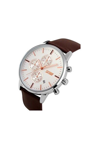 Skmei Αναλογικό ρολόι χειρός - - 9103 - Brown/White
