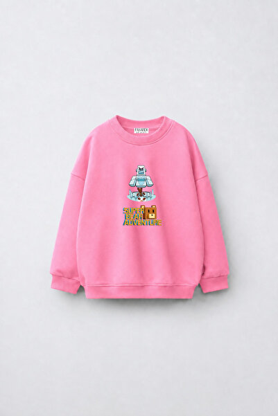 fasardi Super Bear Adventure Printed Oversized 3 Thread Unshaded Long Sleeve ...