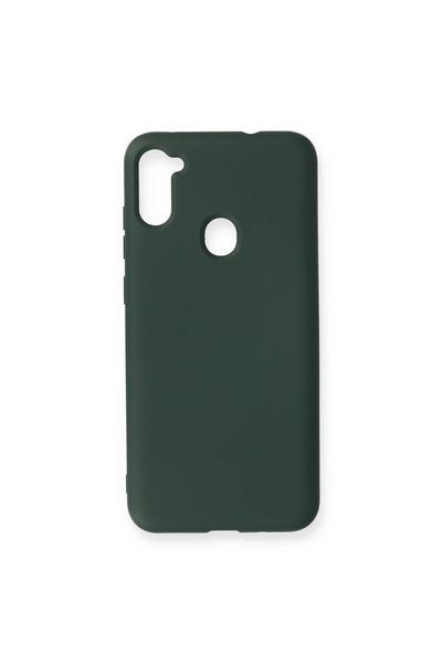 FMA Samsung galaxy a11 case nano inner velvet silicone - dark green