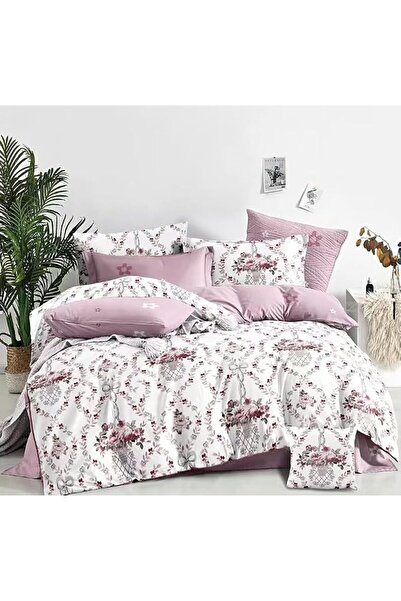 GOLDEN HOME طقم أغطية سرير مقاس كينج/مقاس فردي، غطاء لحاف، غطاء وسادة، 6 قطع،...