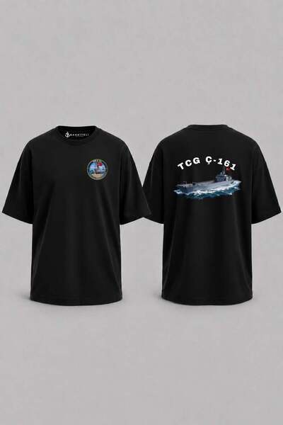 Bahriyeli Collection Tricou oversize Tcg Ç-161 Inter-Awaves Design cu imprime...