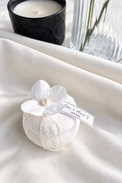 A V Concept 25 Adet Kapaklı Mum Nikah, Nişan, Yenidoğan, Bebek Mevlüdü Hediye...