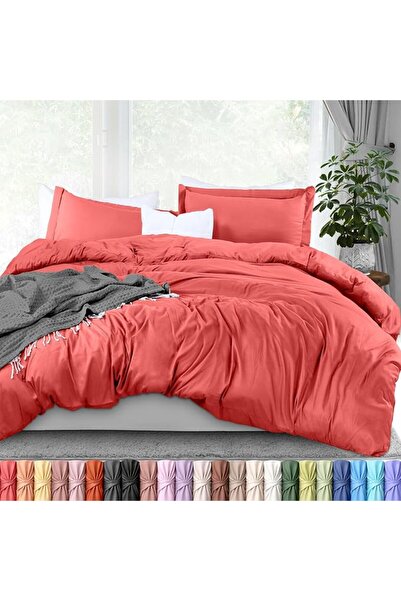 Utopia Bedding طقم غطاء لحاف كوين - 3 قطع مع 2 غطاء وسادة - من الميكروفايبر ا...