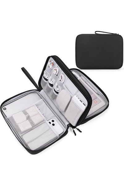 Fyy Electronic Organizer, Travel Cable Organizer Bag Pouch Electronic Accesso...
