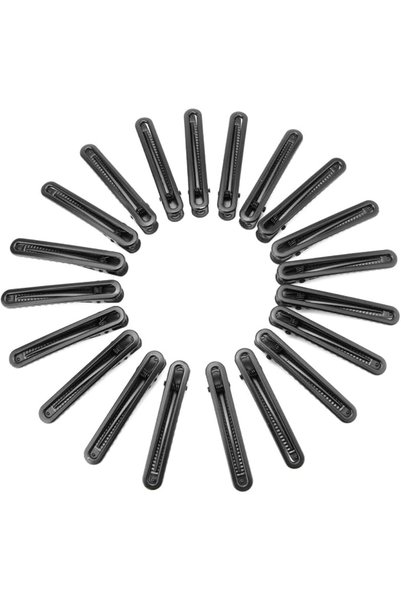 wynameleri 20 Pcs Metal Black Duckbill Hair Clips hollow out Hair Styling Sec...