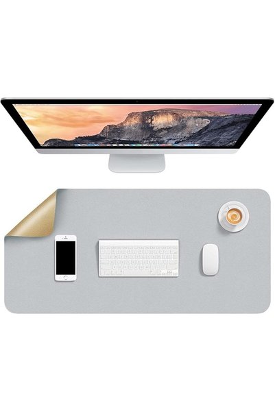 GENERAL Hsurbtra Desk Pad, 23.6" x 13.8" PU Leather Desk Mat, M Extended Mous...