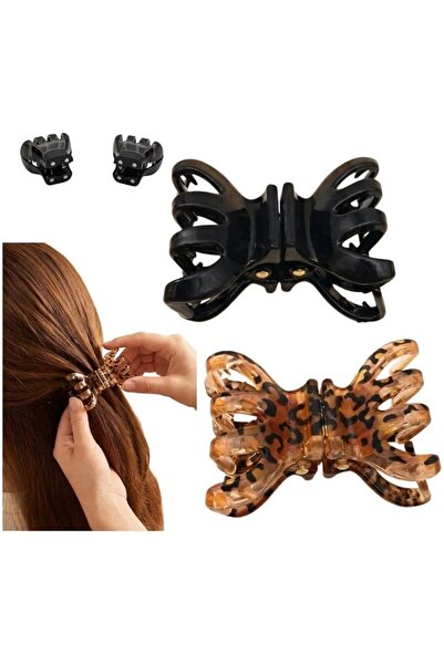 TERRIFI Magnetic Hair Clips for Women, 2 Pcs Bow Shaped Flat Hair Accessories...