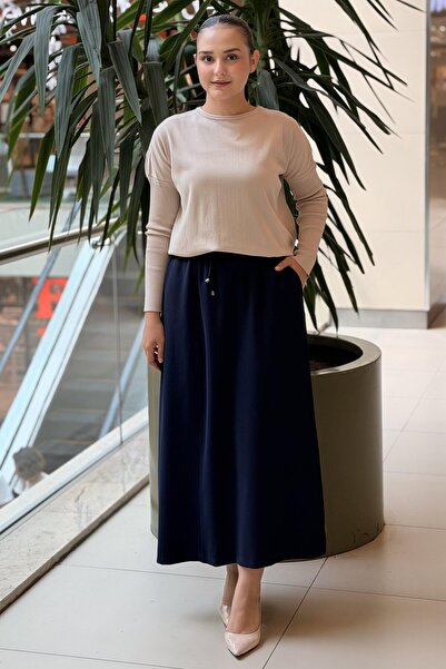 sentez giyim Sentez Pure Side-Piped Skirt