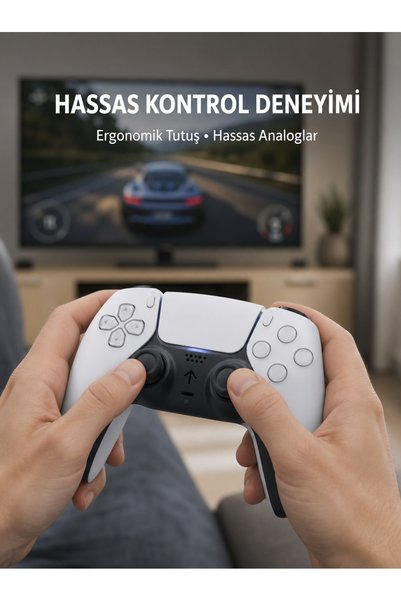 markentegra Kablosuz PS5 Oyun Kumandası Hızlı Tepki ve Ergonomik Tutuş Yeni Nesil