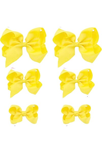 GENERAL Red Bows for Girls,6PCS Hand-made Grosgrain Ribbon Hair Bows Alligato...