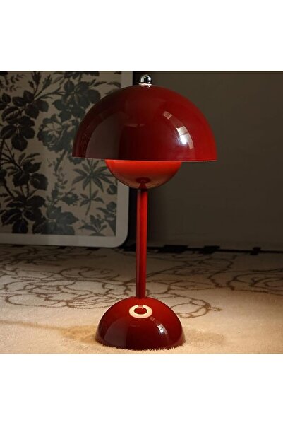 GENERAL Glivpny Grey Modern Mushroom Table Lamp, LED, Touch Control, 5000mAh ...
