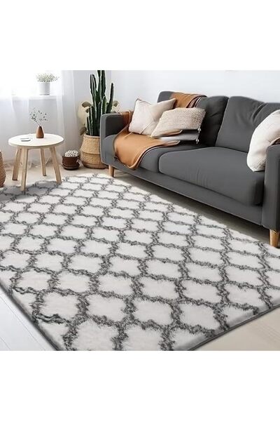 Vinnatsu High Pile Fluffy Shaggy Area Rug Extra Soft Moroccan Carpet, Plush D...