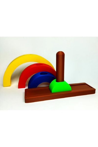 Myd Group Meydora Montessori Rainbow Stringing Toy |   Color Matching and Sor...