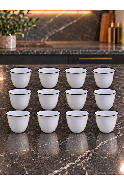 AR HOME 12 Piece Porcelain Arabic Coffe Set-