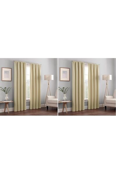GENERAL Aclips Blackout Curtains for Bedroom - Kendall Insulated Blackout Cur...