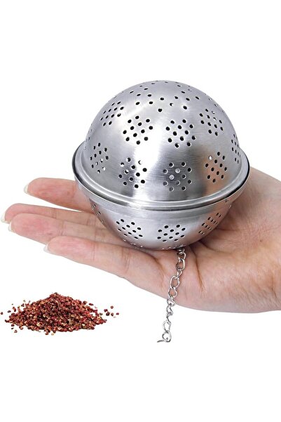GENERAL Xspring Tea Ball Filter Extra Large 8.4cm Cooking Spice Ball with Fin...