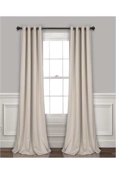 Lush Decor Insulated Grommet Blackout Window Curtain Panels, Pair, 52" W x 10...