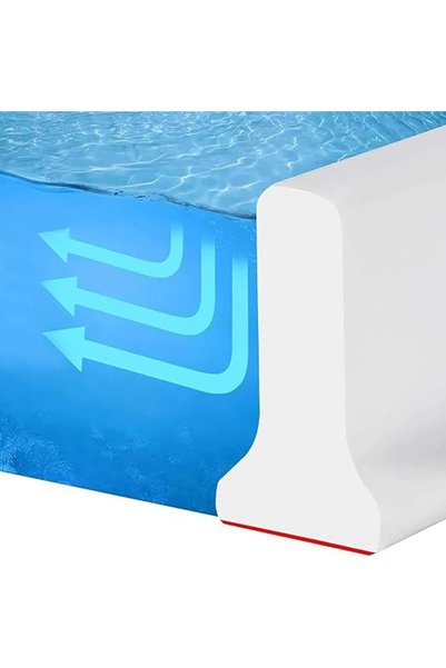 Aissiora Silicone Shower Threshold Water Barrier,Self Adhesive Shower Floor W...