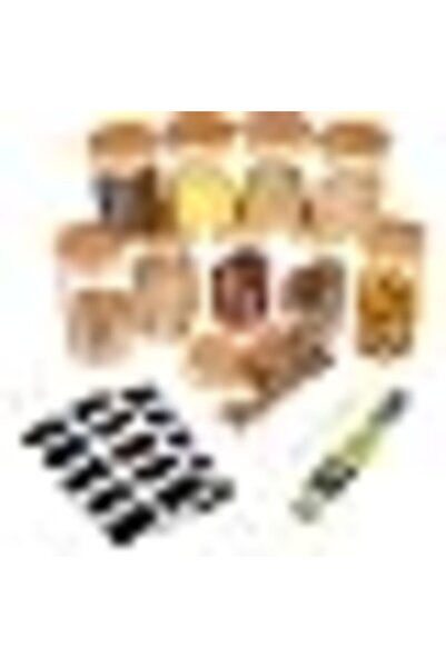 Generic 10Pcs Glass Spice Jars, 8oz(220ml)/12oz(340ml) Empty Round Spice Cont...