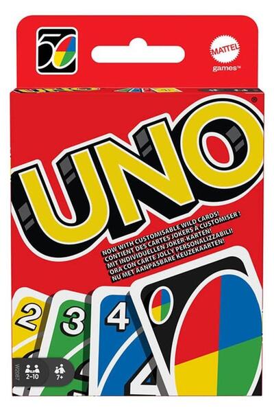 MJGN Original Classic UNO – Classic Card Game with Customizable Wild Cards, S...