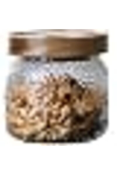 Generic Glass Storage Jar, with Bamboo Lid 300ML(10 OZ), Kitchen Containers D...