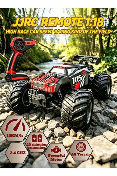 MJGN JJRC Q105 Remote Control Car, 1:18 Scale All Terrain RC Cars, 15Km/h wit...