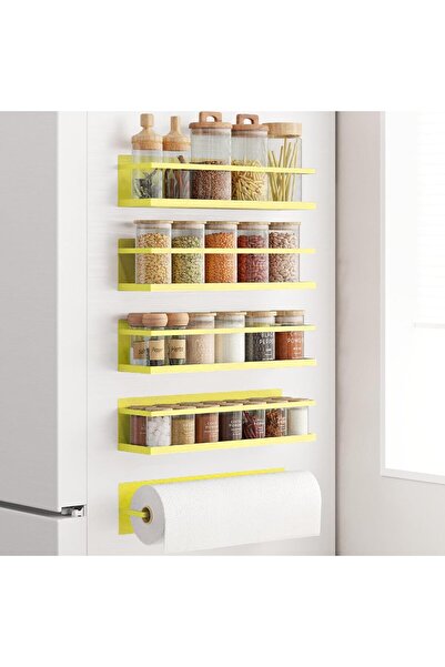 Generic Magnetic Spice Rack For Refrigerator, Magnetic Fridge Shelf For Kitch...