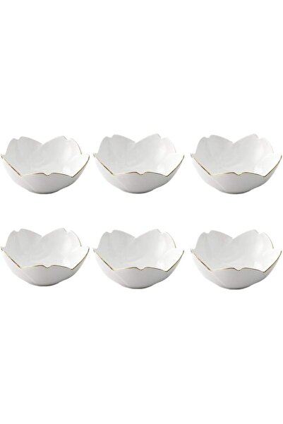 KASTWAVE Japanese Style Soy Sauce Dish Set of 6, Cherry Blossom Porcelain Sma...