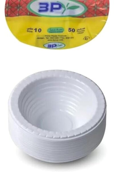 Generic Disposable Plastic Plates by 3p Plastic (Round Deep Soup bowl 10)