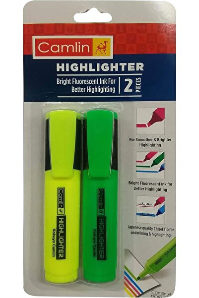 Camlin HI-LIGHTER HI-LIGHTER MARKER PENS 2 Pcs in Blister