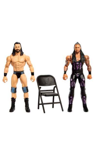 Generic مجموعة شخصيات ماتيل WWE مين إيفنت شو داون من قطعتين مع ملحقات