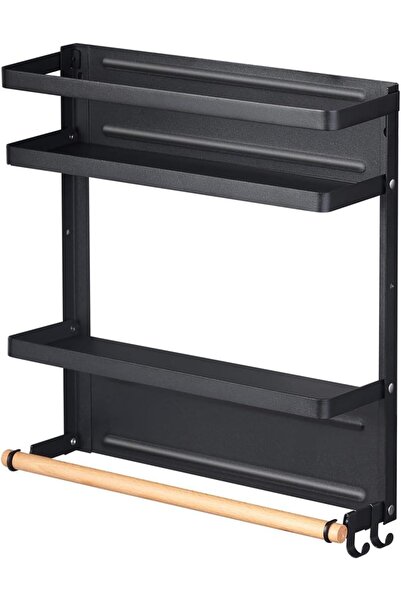 Generic Magnetic Spice Rack Organizer Single Tier Refrigerator Spice Storage ...